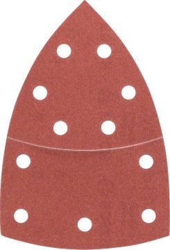 Bosch - Multi Zımpara Kağıdı 10'lu, 102 x 62/93 mm 180 Kum 11 Delik