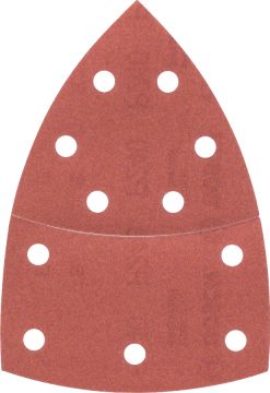 Bosch - Multi Zımpara Kağıdı 10'lu, 102 x 62/93 mm 240 Kum 11 Delik