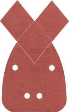 Bosch - Multi Zımpara Kağıdı 5'li, 95 x 135 mm 180 Kum 4 Delik