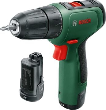 Bosch EasyDrill 1200 Akülü Delme Vidalama Makinesi + GAL 1210 CV + Aksesuar Seti (Çift Akülü)