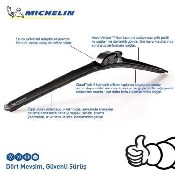 Michelin EASYCLIP™ MC8653 53CM 1 Adet Universal Muz Tipi Silecek