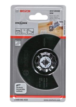 Bosch - Starlock - ACZ 100 BB - BIM Ahşap ve Metal İçin Segman Testere Bıçağı, Bombeli 1'li