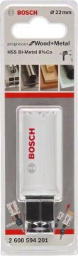 Bosch - Yeni Progressor Serisi Ahşap ve Metal için Delik Açma Testeresi (Panç) 22 mm