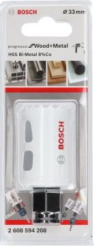 Bosch - Yeni Progressor Serisi Ahşap ve Metal için Delik Açma Testeresi (Panç) 33 mm