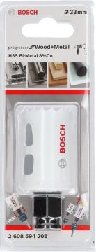 Bosch - Yeni Progressor Serisi Ahşap ve Metal için Delik Açma Testeresi (Panç) 33 mm