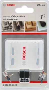 Bosch - Yeni Progressor Serisi Ahşap ve Metal için Delik Açma Testeresi (Panç) 54 mm