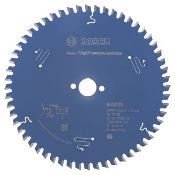 sınçlı Lamine Panel ve Trespa için Daire Testere Bıçağı 190*20 mm 56 Diş