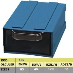 Set 102 (30 Adet) Plastik Çekmeceli Kutu