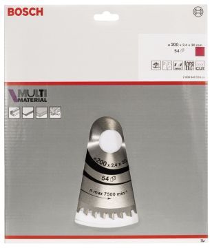 Bosch - Standard for Serisi Çoklu Malzeme için Daire Testere Bıçağı 200*30 mm 54 Diş