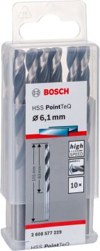 Bosch - HSS-PointeQ Metal Matkap Ucu 6,1 mm 10'lu