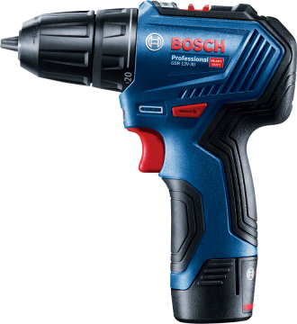 Bosch Professional GSR 12V-30 + 39Parça Vidalama Seti Akülü Delme Vidalama Makinesi