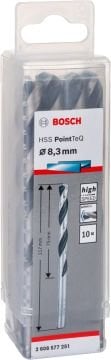 Bosch - HSS-PointeQ Metal Matkap Ucu 8,3 mm 10'lu