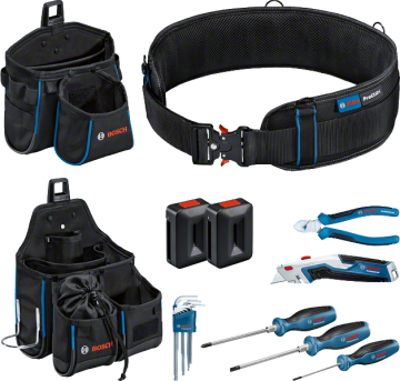 Bosch Profesyonel El Aleti Seti 6 Parça + Çanta ve Kemer Seti