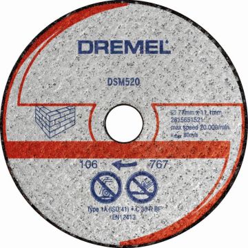 Dremel DSM20 Duvar Kesme Diski (DSM520)