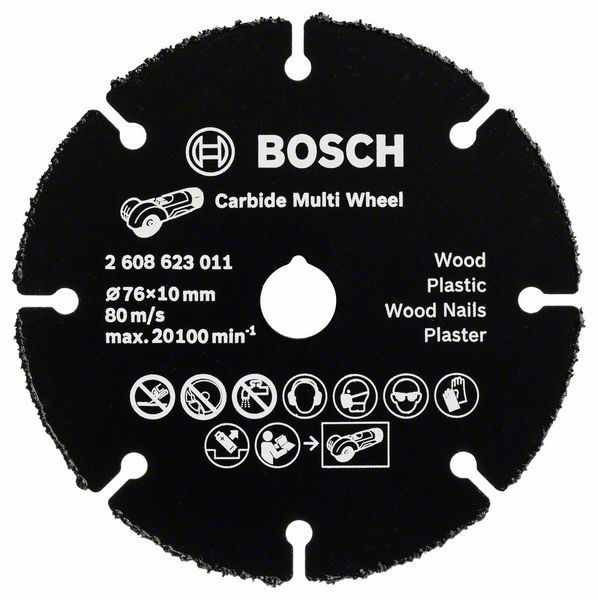 Multi Wheel karbit kesme diski (GWS 12V-76 için uygundur)