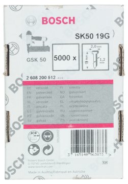 Bosch - GSK 50 Çivisi  19 mm 5000li