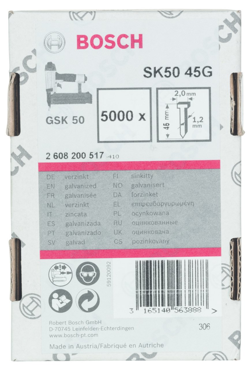 Bosch - GSK 50 Çivisi  45 mm 5000li