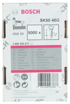 Bosch - GSK 50 Çivisi  45 mm 5000li