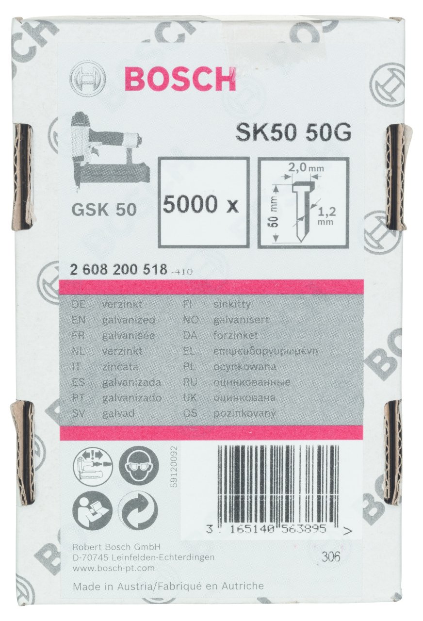 Bosch - GSK 50 Çivisi  50 mm 5000li