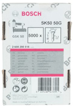 Bosch - GSK 50 Çivisi  50 mm 5000li