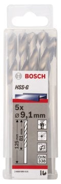 Bosch - HSS-G Metal Matkap Ucu 9,1*125 mm 5'li Paket