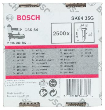 Bosch - GSK 64 Çivisi 35 mm 2500li Galvanizli