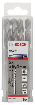 Bosch - HSS-G Metal Matkap Ucu 9,4*125 mm 5'li Paket