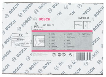 Bosch - GSN 90-21DK Çivi  60mm 4000li Düz Parlak