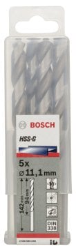 Bosch - HSS-G Metal Matkap Ucu 11,1*142 mm 5'li Paket