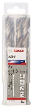 Bosch - HSS-G Metal Matkap Ucu 11,5*142 mm 5'li Paket