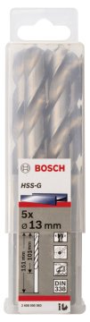 Bosch - HSS-G Metal Matkap Ucu 13*151 mm 5'li Paket
