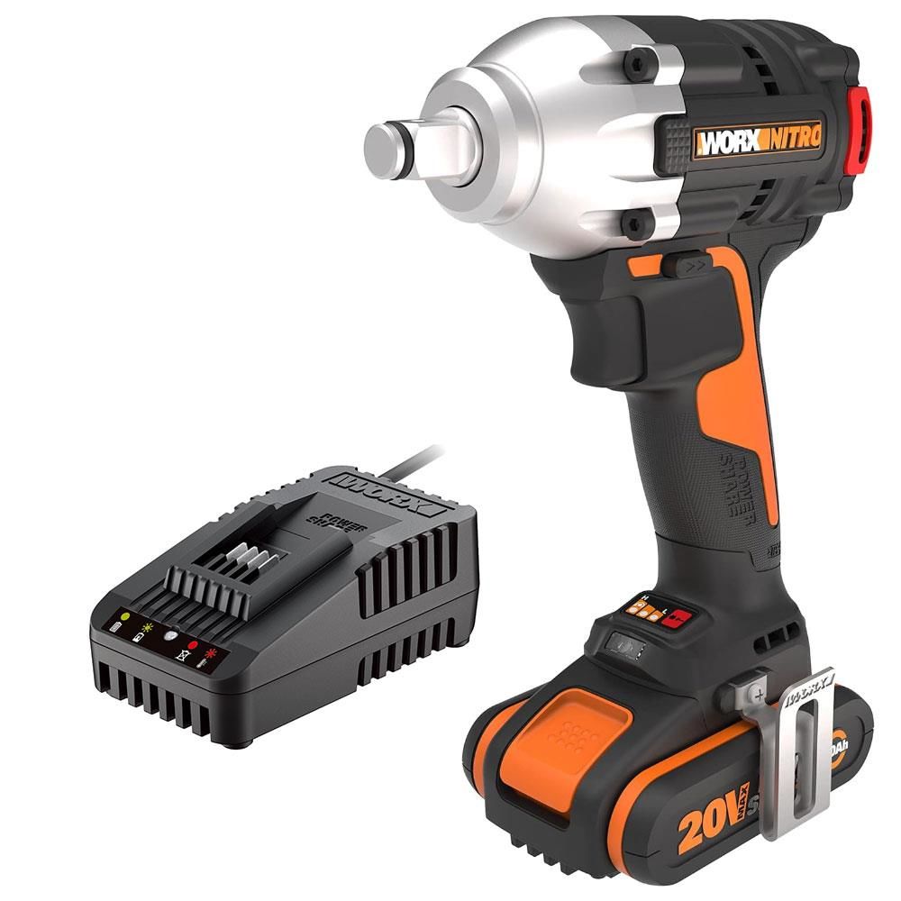 WORX WX272.9C 20Volt/2.0Ah Li-ion Tek Akülü Şarjlı 300Nm Kömürsüz Profesyonel Somun Sıkma