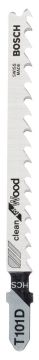 Bosch - Temiz Kesim Serisi Ahşap İçin T 101 D Dekupaj Testeresi Bıçağı - 5'Li Paket