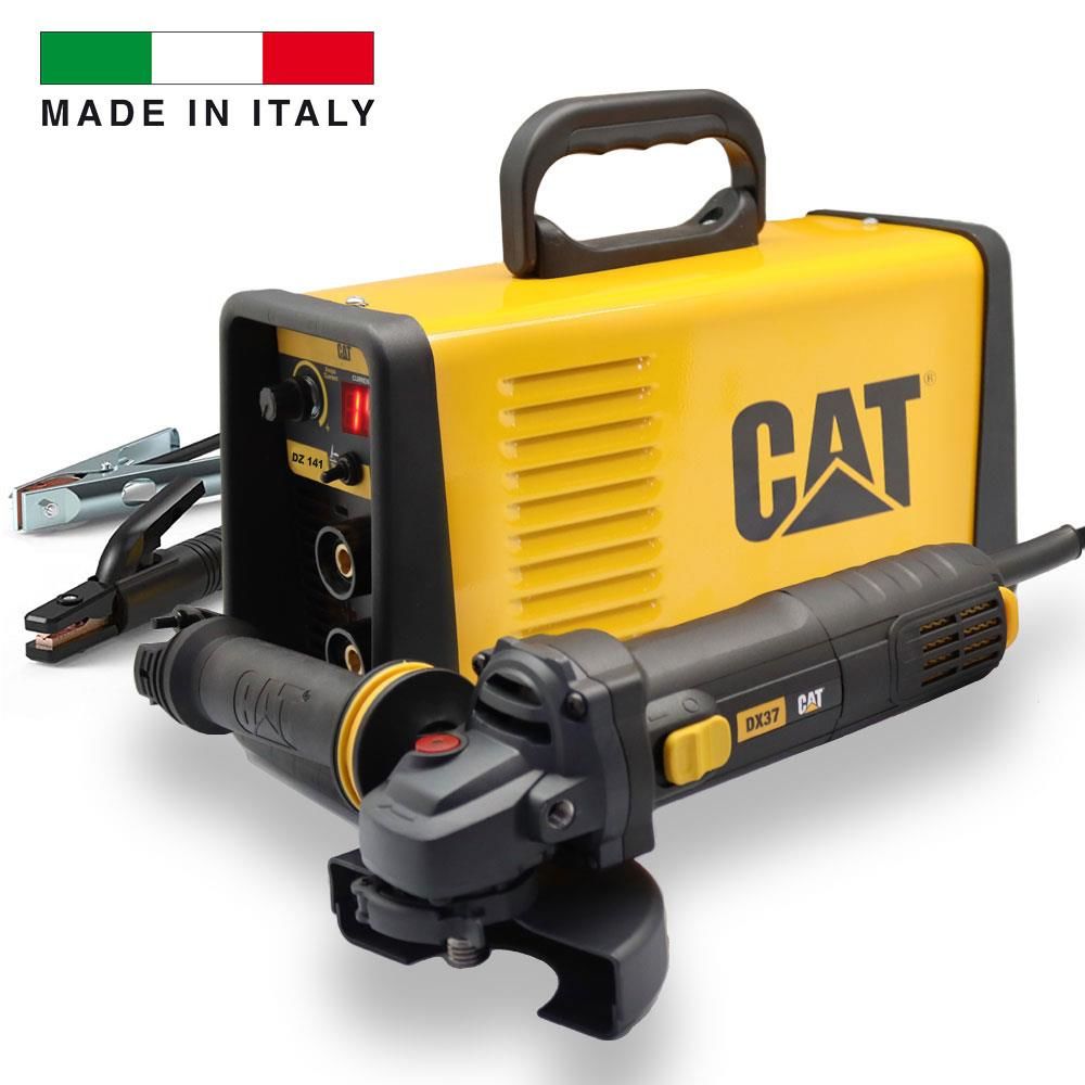 CAT DZ141T 140 Amper TIG LIFT/MMA Çanta Tipi Profesyonel Dijital İnverter Kaynak Makinesi + CAT DX37 Avuç Taşlama