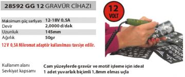 Proxxon 28592 GG 12 Gravür Cihazı