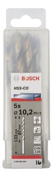 Bosch - HSS-Co Metal Matkap Ucu 10,2*133 mm 5'li Paket