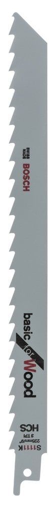 Bosch - Basic Serisi Ahşap için Panter Testere Bıçağı S 1111 K - 2'li
