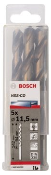 Bosch - HSS-Co Metal Matkap Ucu 11,5*142 mm 5'li Paket