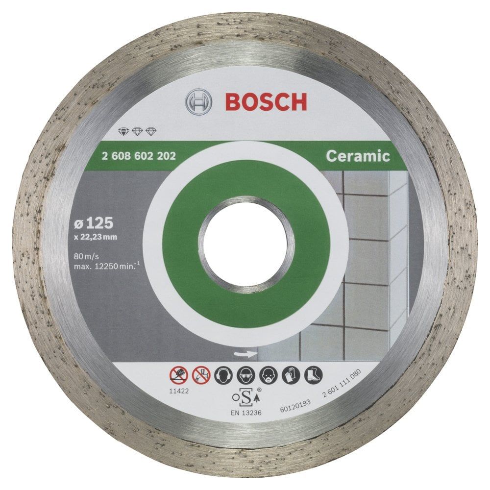 Bosch - Standard Seri Seramik İçin Elmas Kesme Diski 125 mm