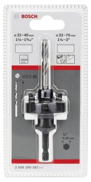 Bosch - Altıgen Şaftlı 32-76 mm Pançlar İçin Adaptör, Anahtar Ağzı 1/4'' (6,35mm)