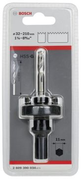 Bosch - 11 mm Altıgen Şaftlı 32-210 mm Pançlar için Adaptör