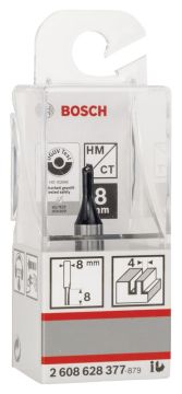 Bosch - Standard Seri Ahşap İçin Tek Oluklu, Sert Metal Düz Freze Ucu 8*4*51 mm