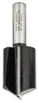 Bosch - Standard Seri Ahşap İçin Çift Oluklu, Sert Metal Ekstra Uzun Düz Freze Ucu 12*30*81mm