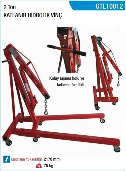 GARTOOL 2 Ton Üç Ayaklı Vinç