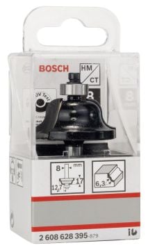 Bosch - Standard Seri Ahşap İçin Çift Oluklu Sert Metal Kenar Biçimlendirme Frezesi 8*12,7*61mm