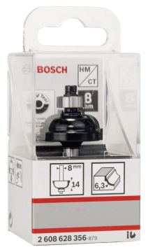 Bosch - Standard Seri Ahşap İçin Çift Oluklu Sert Metal Kenar Biçimlendirme Frezesi 8*28,5*54mm