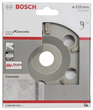 Bosch - Expert Serisi Beton İçin Extra Temiz Taşlama Elmas Çanak Disk 125 mm