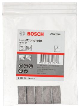Bosch - Best Serisi Elmas Sulu Karot Uç Segmanı 52 mm İçin 5 Parça