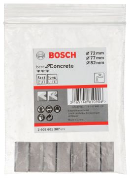 Bosch - Best Serisi Elmas Sulu Karot Uç Segman 72-77-82 mm İçin 7 Parça