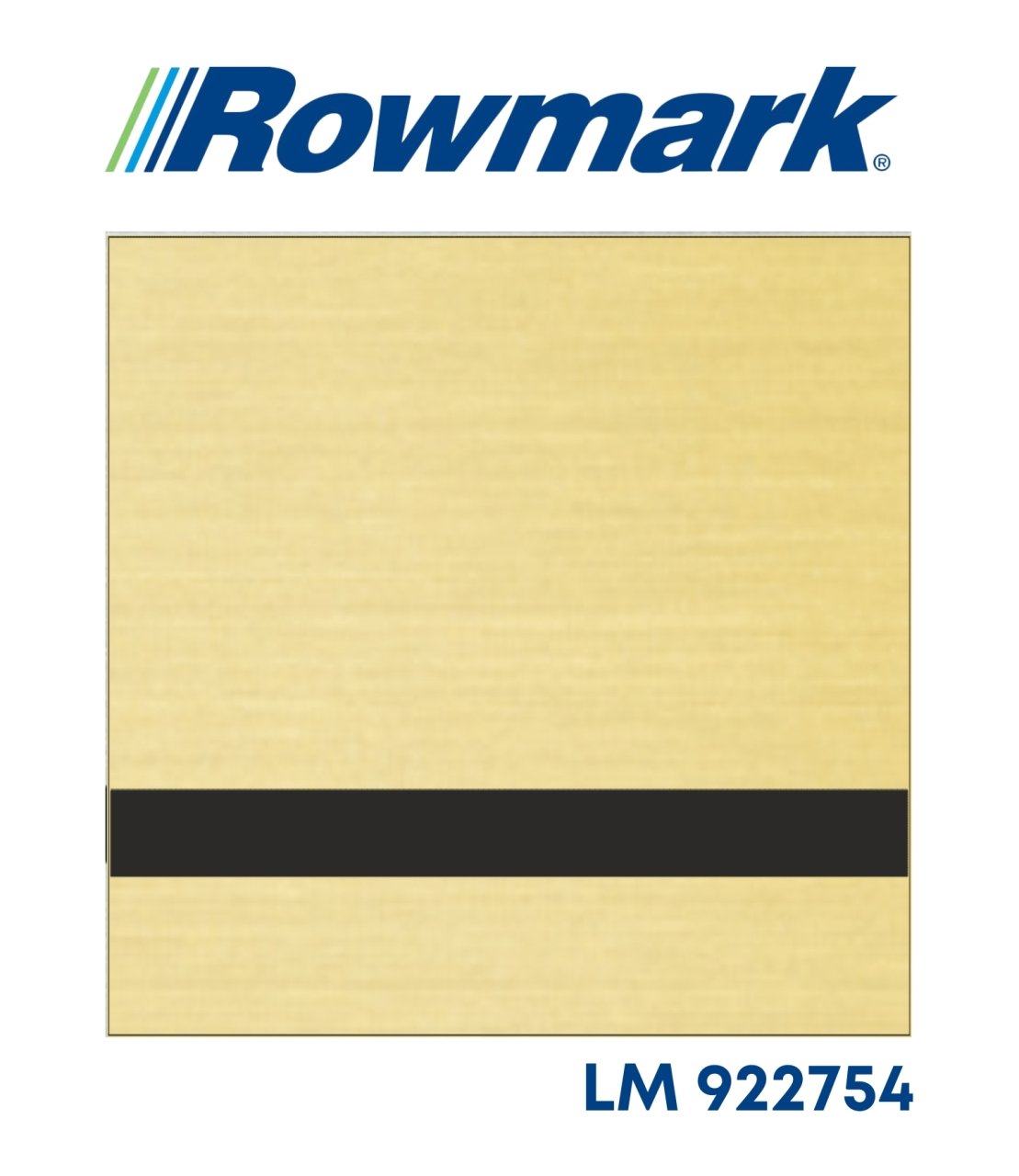 Rowmark Mat Altın (Euro Gold) / Siyah Lazer Plaka - LaserMax LM922754